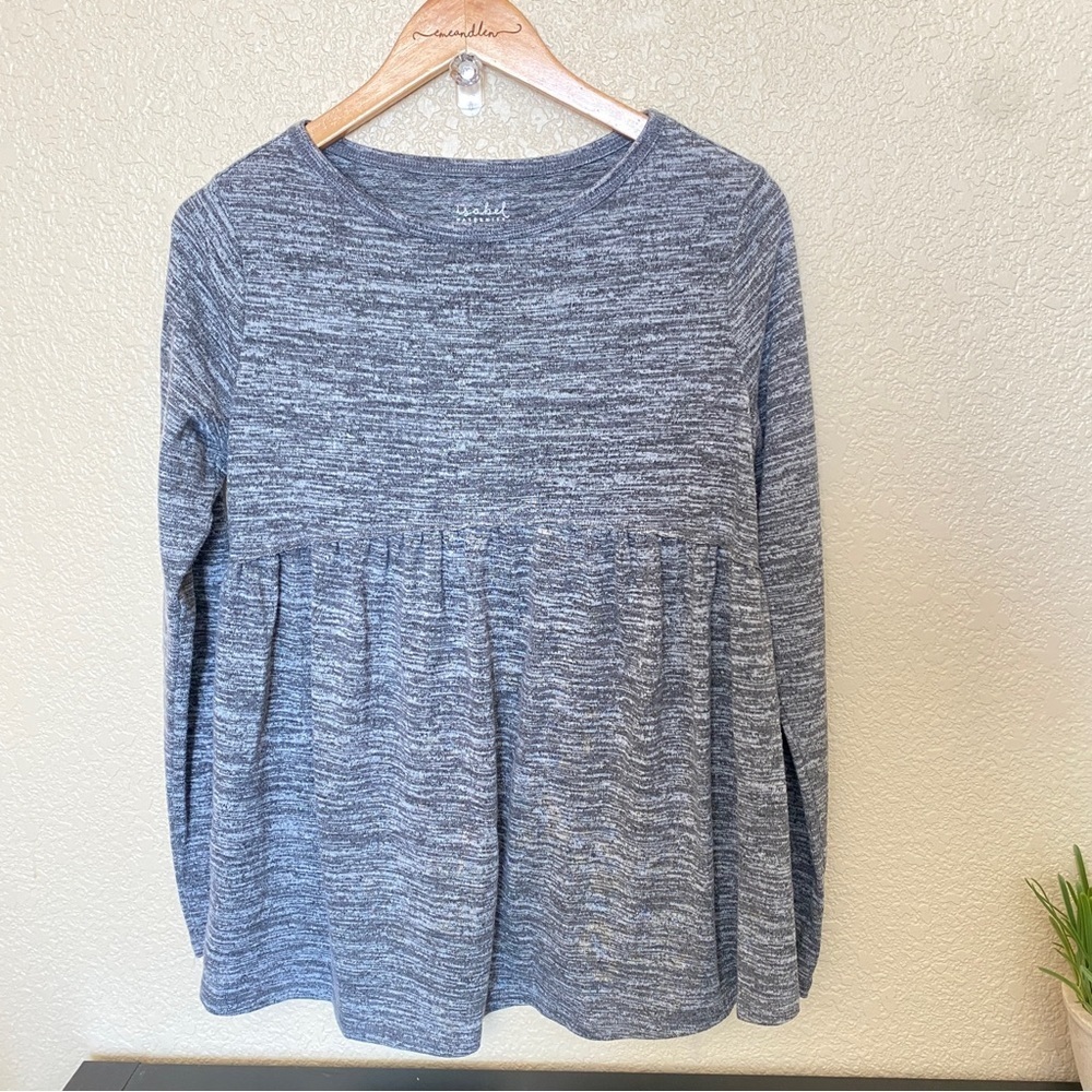 Isabell Maternity top extra small grey empire waist Ingird and Isabel long sleev